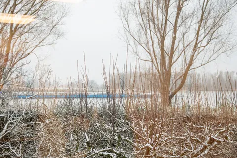 Uitzicht over het water vanaf de praktijk in Hardinxveld-Giessendam